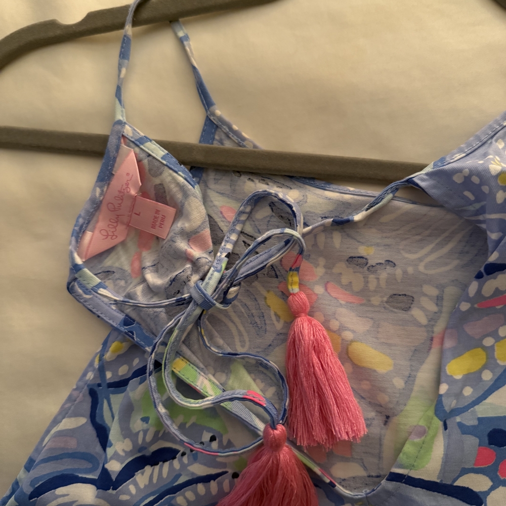 Lilly Pulitzer Blue and Pink Mini Dress - Picture 4 of 4